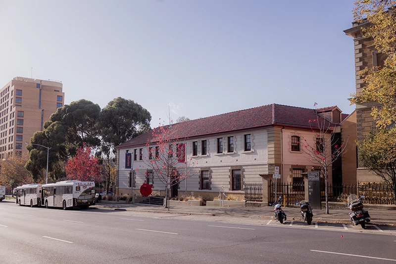 Street view of the Tasmanian Museum and Art Gallery 