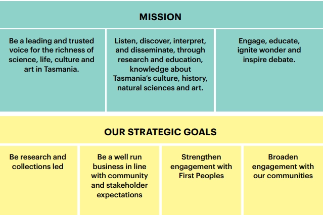 Section of a strategic plan graphic