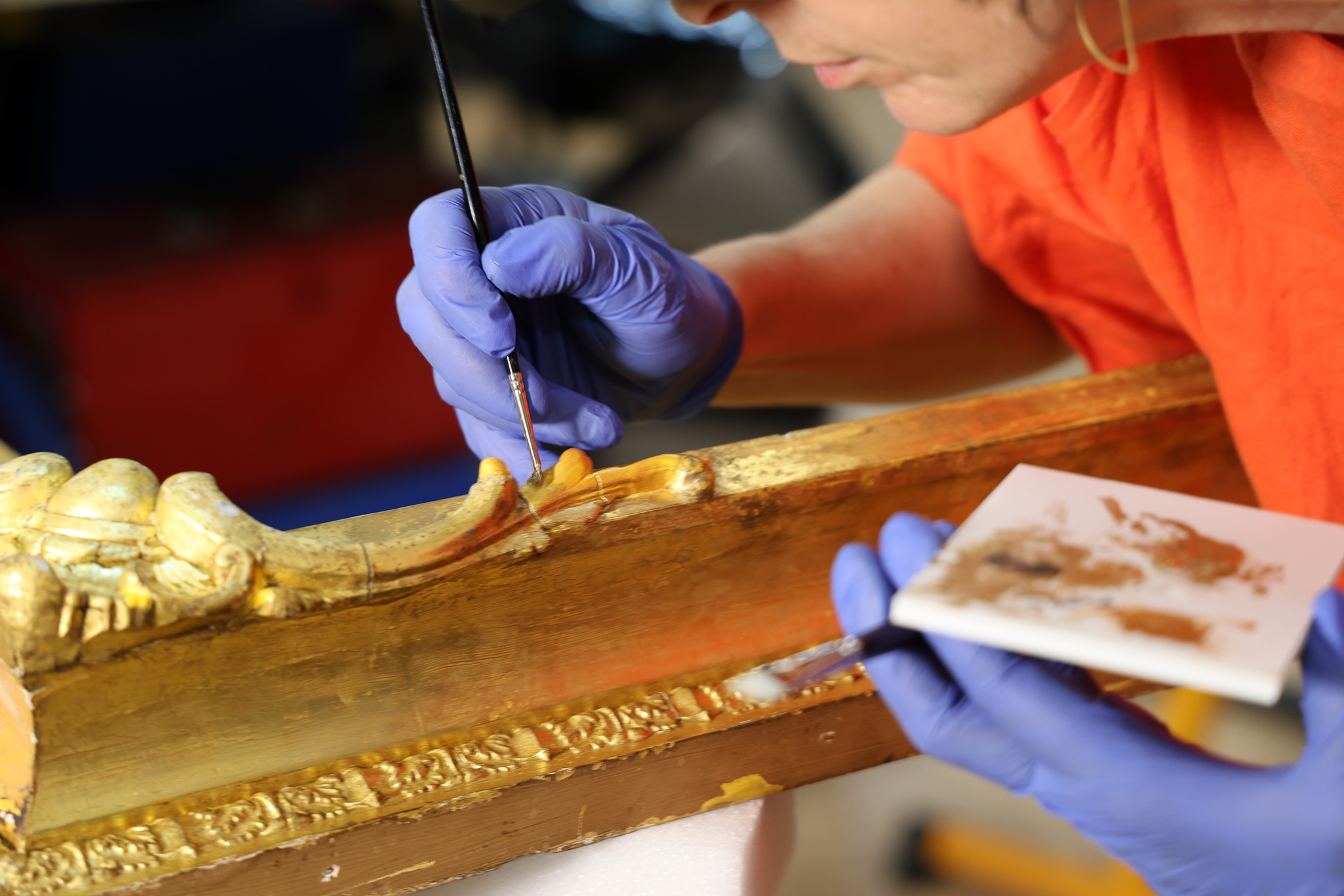 restoring woodcarving